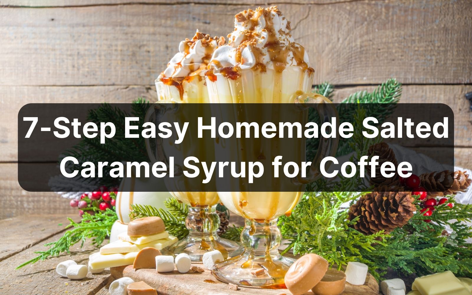 7-Step Easy Homemade Salted Caramel Syrup for Coffee